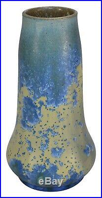 Thomas Gotham California Crystalline Arts and Crafts Pottery Blue Ceramic Vase