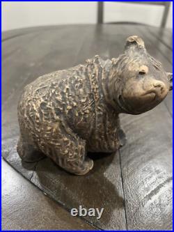 Tilgmans Keramik Brown Bear Figurine Sweden Art Pottery Ceramic Stamped