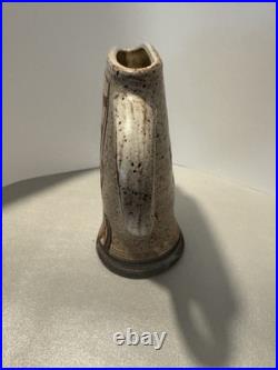 Tim Langholz Incised Modern Midwest Pottery Vase Signed Vintage Rare