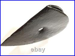 Toyo Japan Ikebana Vase Postmodern Matte Satin Texture Reversible Black Slice