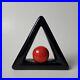 Triangle Red Ball POSTMODERN ART POTTERY ABSTRACT RARE VINTAGE MINIMALIST