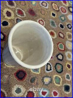 Uhl 5.75 White Ribbed Vase Vintage Art Pottery Huntingurg In Botay Jane Euc
