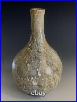 Unique Glaze Design- Signed Studio Art Pottery Ceramic Vase