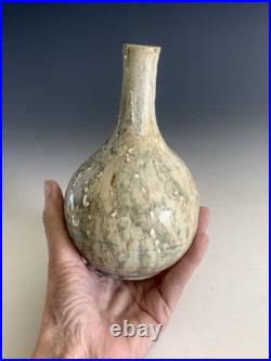 Unique Glaze Design- Signed Studio Art Pottery Ceramic Vase