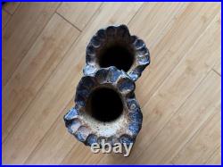 Unique Studio Pottery Ceramic Art DOUBLE Vase by Shirley Kennedy