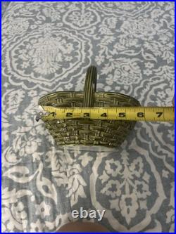 Unusual Green Mayjalioa? Handled Basket uniting wicket pottery