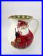VIETRI Italy Christmas Old St Nick Round Body Pitcher