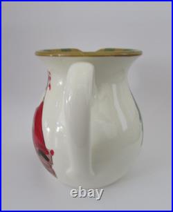 VIETRI Italy Christmas Old St Nick Round Body Pitcher