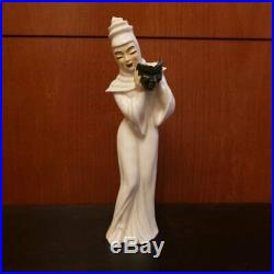 VINTAGE CERAMICS ARTS STUDIO FIGURINE TRAGEDY, White, Betty Harrington RARE 1950s