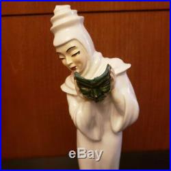 VINTAGE CERAMICS ARTS STUDIO FIGURINE TRAGEDY, White, Betty Harrington RARE 1950s