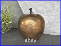 VINTAGE Ceramic Art Pottery Apple Sculpture Fruit Figurine