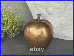 VINTAGE Ceramic Art Pottery Apple Sculpture Fruit Figurine