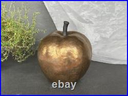 VINTAGE Ceramic Art Pottery Apple Sculpture Fruit Figurine