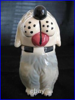 VINTAGE USA DAN The DOG Ceramic Pottery Cookie Treat Jar MCCOY Not-marked-ALPO