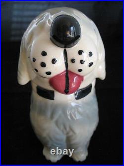 VINTAGE USA DAN The DOG Ceramic Pottery Cookie Treat Jar MCCOY Not-marked-ALPO