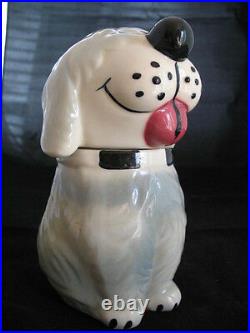 VINTAGE USA DAN The DOG Ceramic Pottery Cookie Treat Jar MCCOY Not-marked-ALPO