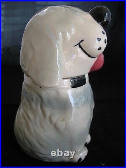 VINTAGE USA DAN The DOG Ceramic Pottery Cookie Treat Jar MCCOY Not-marked-ALPO