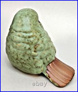 VTG Ceramic Sandpiper Sculpture Studio Art Pottery Stoneware Bird Signed Bolle