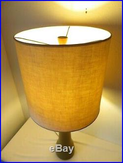 VTG Large MARSHALL STUDIOS Signed MARTZ CERAMIC TABLE LAMP Art Pottery MCM Retro