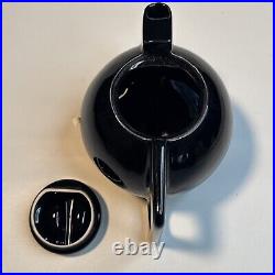 VTG Modernist Bauhaus Rare Design Black Art Pottery Ceramic Teapot Karamik MCM