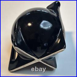 VTG Modernist Bauhaus Rare Design Black Art Pottery Ceramic Teapot Karamik MCM