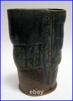 VTG Studio Art Pottery Abstract Vase Lorene Spencer PNW Oregon Washington