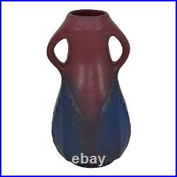 Van Briggle 1922-26 USA Vintage Art Pottery Mulberry Red Ceramic Flower Vase 860