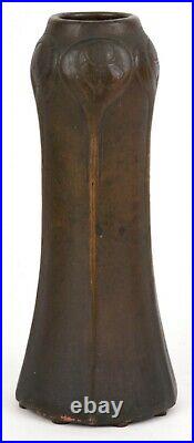 Van Briggle Copper Clad Over Ceramic 9 Tall Vase Shape Number 381