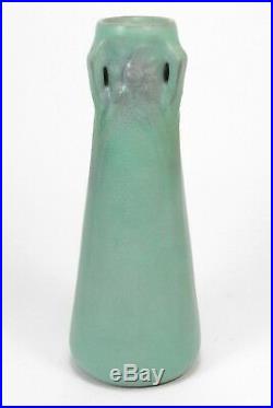 Van Briggle Pottery 1905 vase shape 245 Arts & Crafts matte bi color red clay
