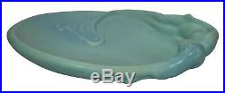 Van Briggle Pottery 1980s Art Nouveau Blue Mermaid Ceramic Tray