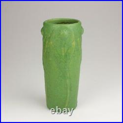 Van Briggle Pottery Floral Vase, Shape 223, Green Curdled Glaze, 1906