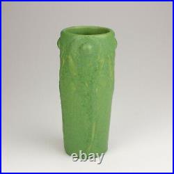 Van Briggle Pottery Floral Vase, Shape 223, Green Curdled Glaze, 1906