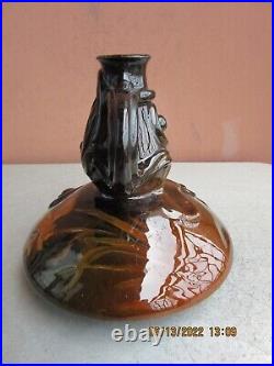 Vance Avon Pottery Standard Glaze 6 Orange Iris Vase Albert Haubrich