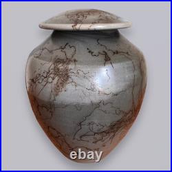 Vicente Garcia Vase Smoked Vessel Connecticut Studio Pottery Raku Ceramic Art