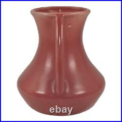 Vichico Trenton New Jersey Vintage Art Pottery Pink Handled Ceramic Vase 1023