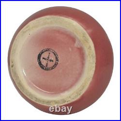 Vichico Trenton New Jersey Vintage Art Pottery Pink Handled Ceramic Vase 1023