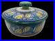 Vintage 1920's Afro-Moroccan Art Pottery Ceramic Bowl/Lid Moorish Signed EUC