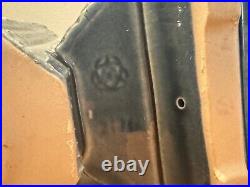 Vintage 1970s Abstract Ceramic Ikebana Style Planter Modern Pottery Blue Signed