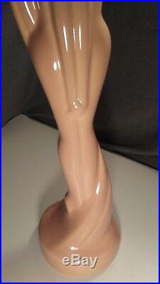 Vintage 1986 Haeger Ceramic 20 Art Deco Pink Nude Lover Man Woman Statue Figure