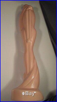 Vintage 1986 Haeger Ceramic 20 Art Deco Pink Nude Lover Man Woman Statue Figure