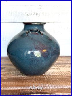 Vintage 2002 Jugtown Ware Vase Vernon Owens NC Pottery 6.75 Tall
