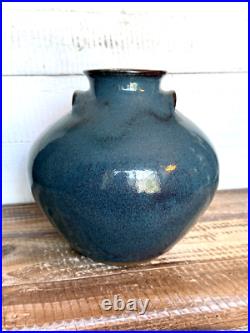 Vintage 2002 Jugtown Ware Vase Vernon Owens NC Pottery 6.75 Tall