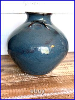 Vintage 2002 Jugtown Ware Vase Vernon Owens NC Pottery 6.75 Tall