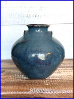 Vintage 2002 Jugtown Ware Vase Vernon Owens NC Pottery 6.75 Tall