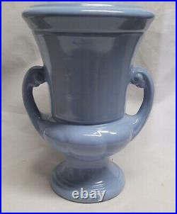 Vintage Abingdon 101 Classic Blue Double Handle Trophy-Style Vase