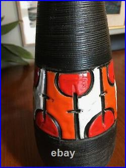 Vintage Aldo Londi Cambogia Bitossi Pottery Vase MID Century Modern Italian