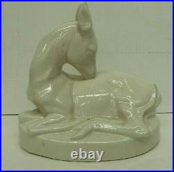 Vintage Australian Pottery Studio Ceramic Art Deco Deer Fawn Statue