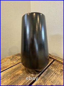 Vintage Bauer Pottery Vase? Black? Tracy Irwin Design 10 Valentine Gift