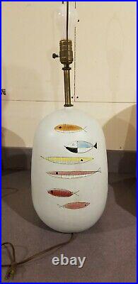 Vintage Bitossi Raymor Ceramic Fish Lamp