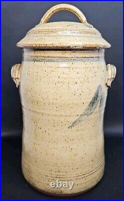 Vintage Brickworks Art Pottery Lidded Ceramic Container Anne Armstrong Canada